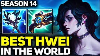 RANK 1 BEST HWEI IN SEASON 14 - AMAZING GAMEPLAY! | League of Legends