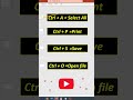 सबसे ज़रूरी Keyboard Shortcut Keys | Ctrl+A, Ctrl+P, Ctrl+S, Ctrl+O Explained MVM Education #shorts
