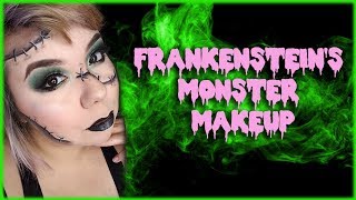 Frankenstein&#39;s Monster Makeup | SPOOKY WEEK