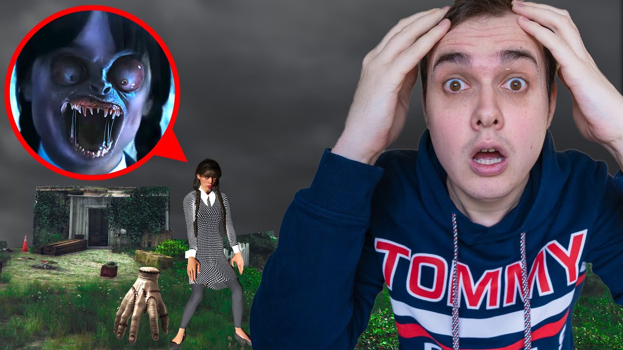 De BRUTE ONTMOETING Met HORROR WEDNESDAY ADDAMS..! || Garry's mod #23