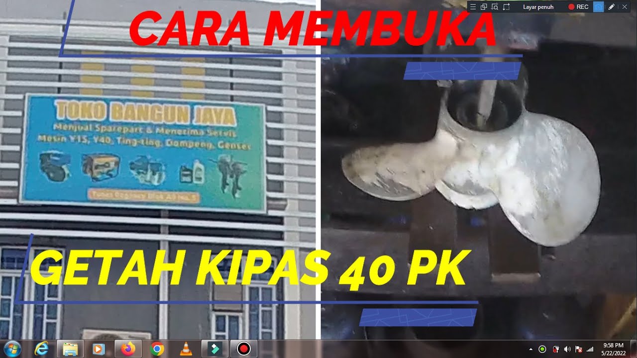 Jek Getah kipas 40 pk yamaha