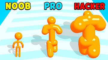 NOOB vs PRO vs HACKER - Tall Man Run