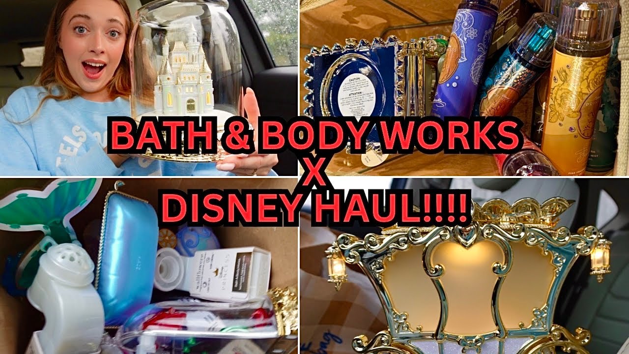 BATH & BODY WORKS X DISNEY COLLECTION SHOPPING HAUL!🏰 - YouTube