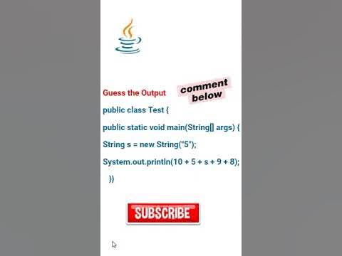 Guess the Output #javainterviewquestions #java # ...