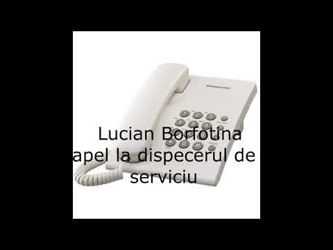 Lucian Borfotina apel la dispecerul de serviciu Nova Apaserv