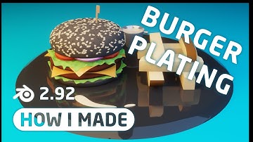 "Burger plating" in Blender 2.92 | Full workflow