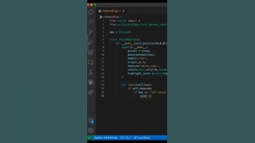 How to create Minecraft using python#minecraft #coding #shorts
