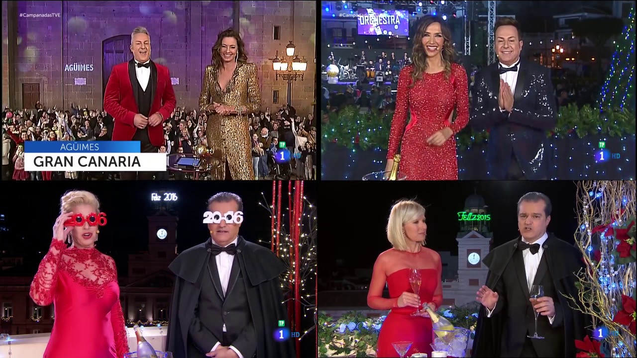 Campanadas RTVE La 1 (2015,2016 2017,2018)