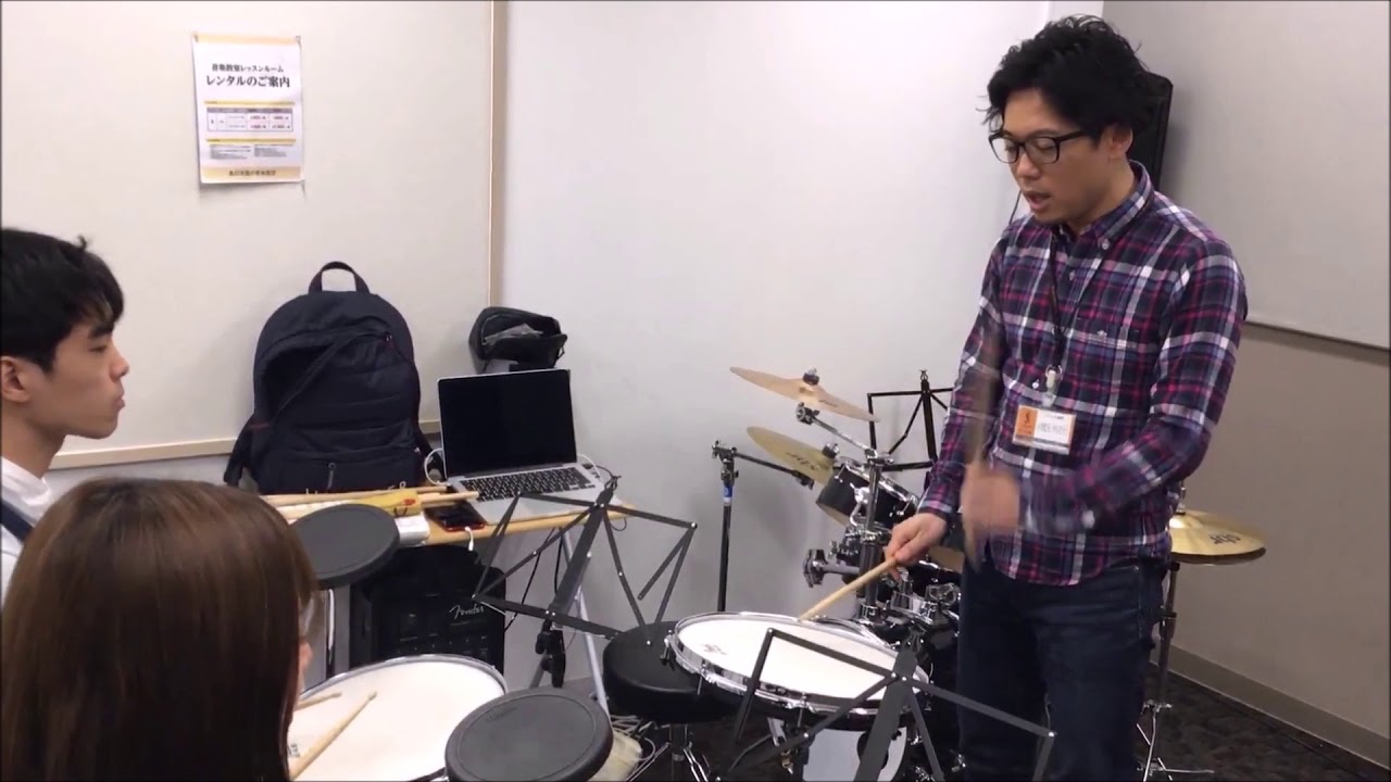音楽教室ブログ スタッフがドラム教室の体験レッスン受講 月曜日 ドラム講師 今村健太郎先生 島村楽器 吉祥寺パルコ店 シマブロ