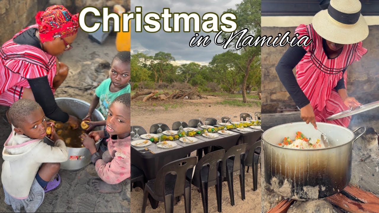 Как мы празднуем Рождество в деревне | Жизнь на границе Намибии и Анголы
