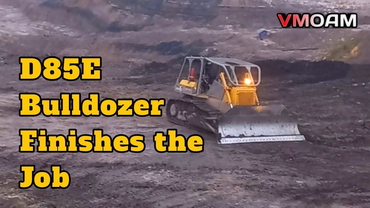 D85E Bulldozer Levels Haul Road | Precision Mining Work Completed