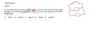 HKCEE Physics 86 32
