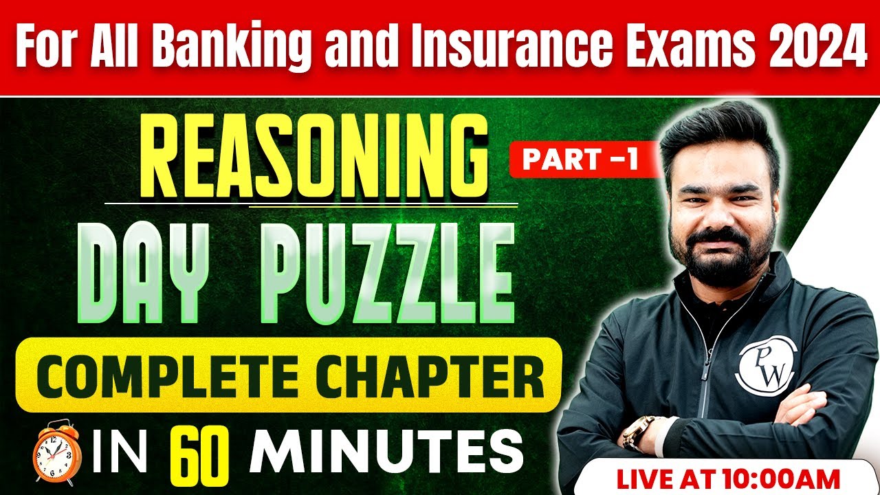 Bank Exams 2024 Day Puzzles Reasoning Day Puzzles for Bank Exams