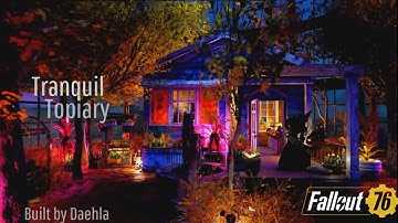 Fallout 76 Camp Build | Tranquil Topiary | Scrappy // Immersive // Greenhouse