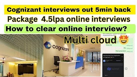 Cognizant interview mails out 🔥|cognizant interview| Cognizant Results out 2025 cognizant multicloud
