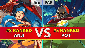 GGST ▰ Jiro (#2 Ranked Anji) vs FAB (#5 Ranked Potemkin). High Level Gameplay