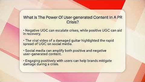 What Is The Power Of User-generated Content In A PR Crisis? - Everyday-Networking