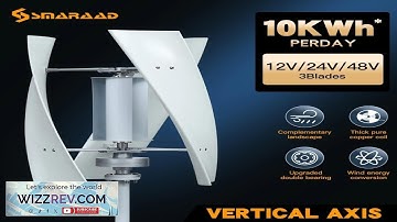 Household Vertical Wind Turbine 3000W 12V 24V 48V Low Noise Free MPPT Controller Duty Free