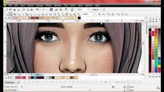 Tutorial Vector CorelDraw JOEPATRICKK  Menggambar Wajah Menjadi Kartun PART 3