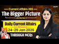 Current Affairs Today (24-29 Jan 2026) | The Bigger Picture | Important News Analysis by Pinky Yadav
