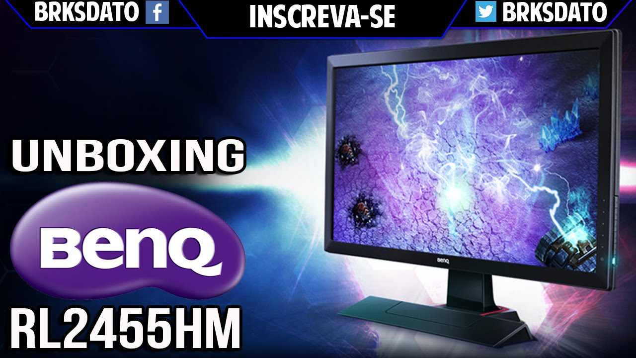 UNBOXING MONITOR BENQ GAMER FULL HD RL2455HM. YouTube