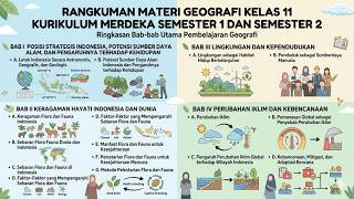 Rangkuman lengkap materi Geografi Kelas 11 Kurikulum Merdeka Semester 1 dan Semester 2