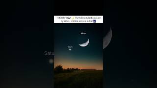 Look Up Tomorrow Night  Saturn Next To The Moon