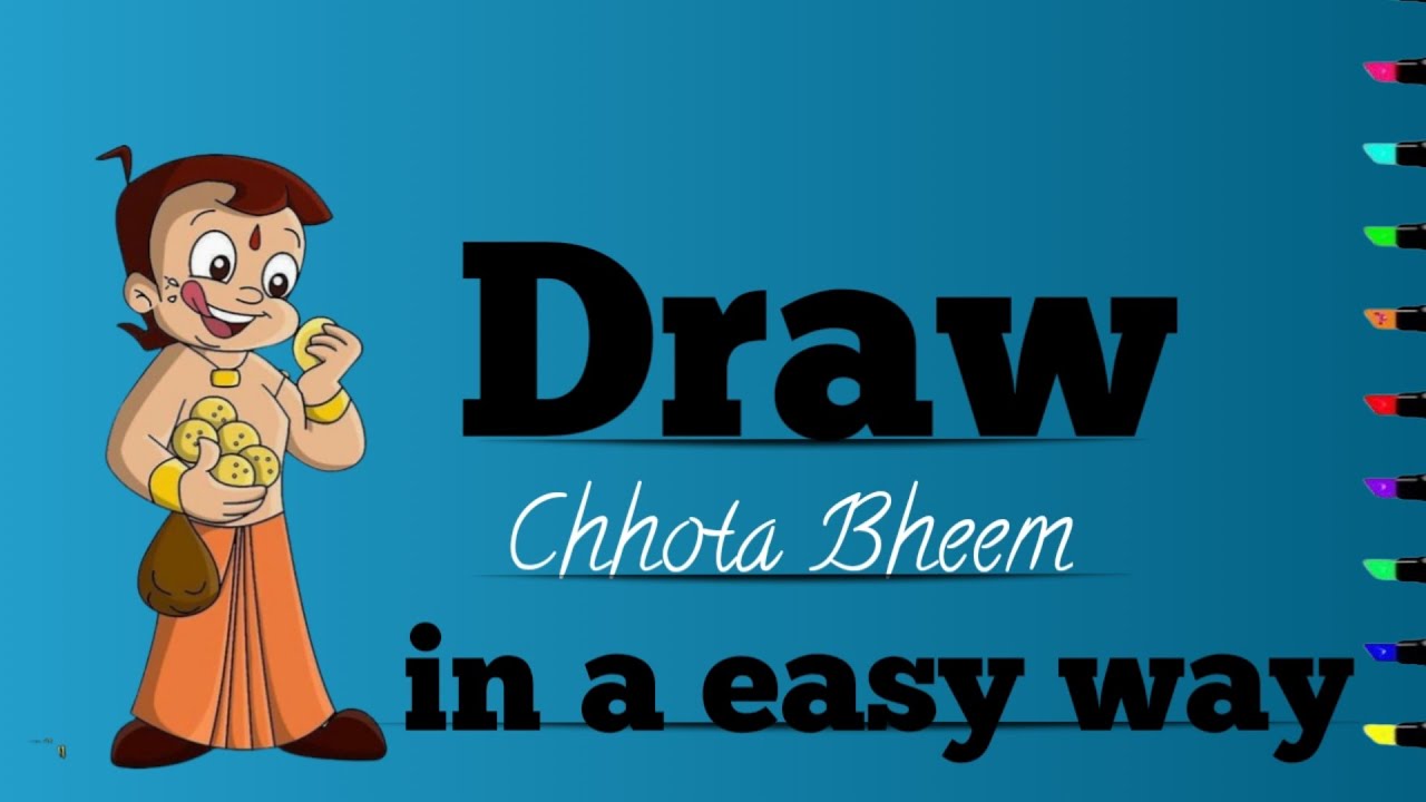 How to draw Chhota Bheem Chhota Bheem banane ka Aasan tarika Chhota