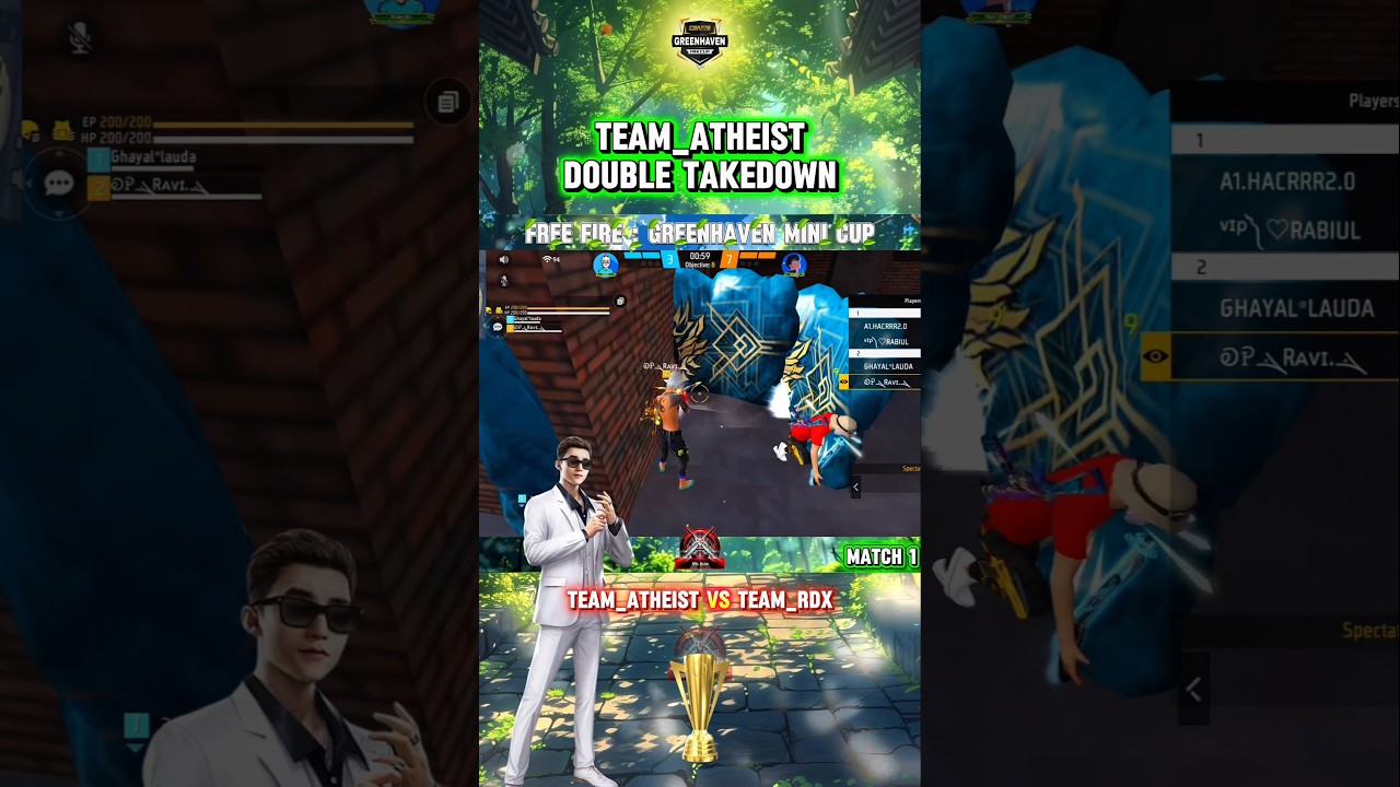 FF: GMC | TEAM_ATHEIST — DOUBLE TAKEDOWN | MATCH 1 | DAY 1            