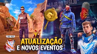 NOVA PANELA DE GRAÇA? ATUALIZAÇÃO DE JUNHO, LOJA DO DESEJO, EVENTO COM TÊNIS SWIFTS E MAIS FREE FIRE