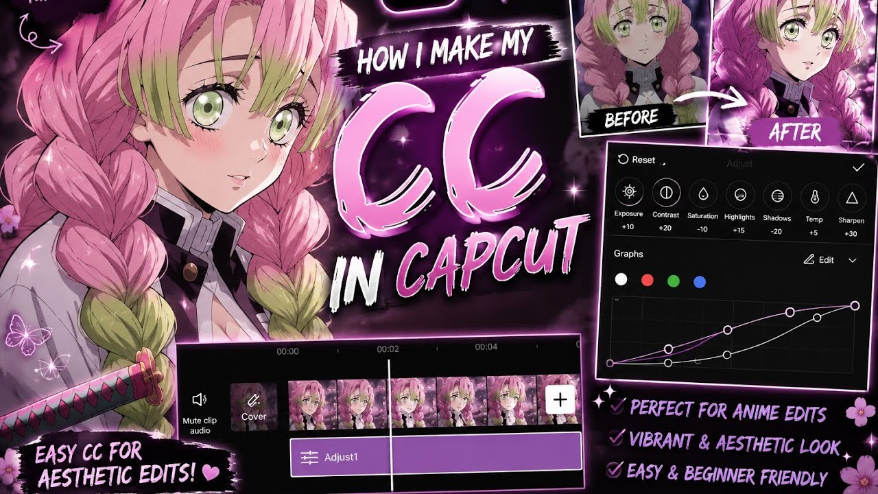 How I make my cc in capcut🫶✨️ ||first long video!!|| #anime #tutorial #fyp #asthetic #forbeginner 