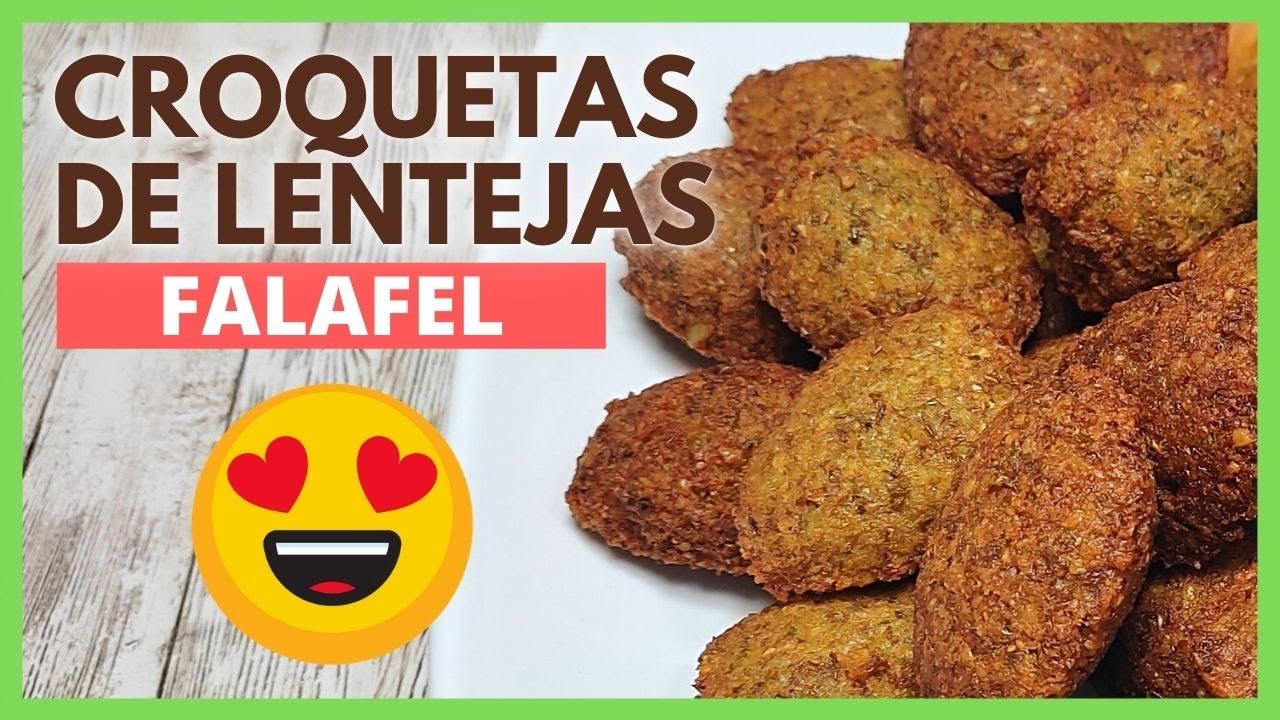 Como Hacer CROQUETAS DE LENTEJAS Caseras | Receta de FALAFEL Fácil 😋