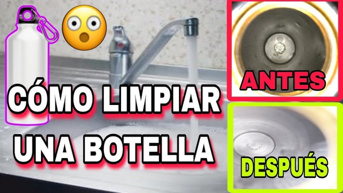 Cómo limpiar una botella de cristal por dentro