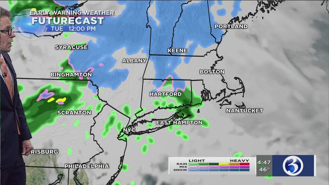 FORECAST: Storm to start out as wintry mix Tuesday morning - YouTube