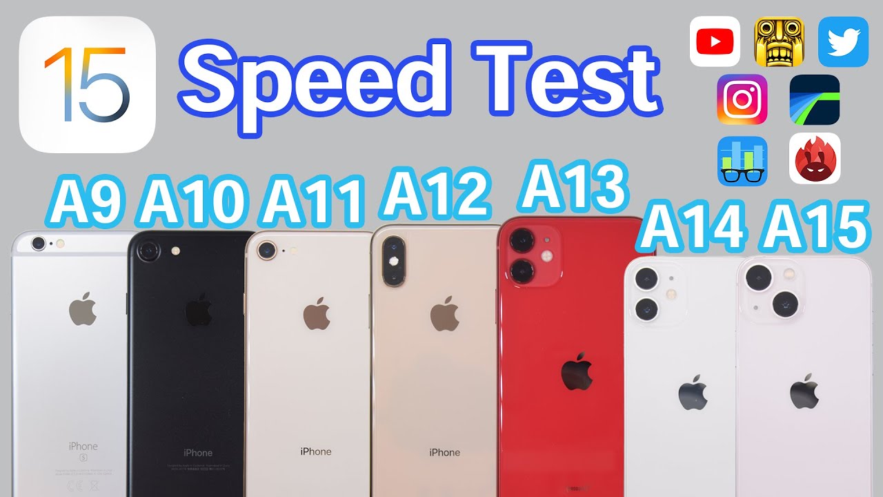 iPhone 6s～iPhone 13〉iPhone All Generation Speed and Benchmark