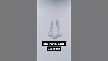 how to draw nose for beginners 😱👃 how to draw a nose - step by step ✨ #creative #art #shorts #viral
