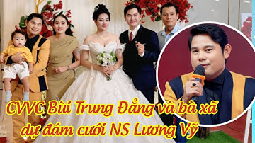 CVVC Bùi Trung Đẳng và vợ đến dự lễ cưới con trai cố NS Chiêu Hùng, hát 2 bài hát ý nghĩa