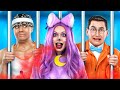 Jock and Nerd vs Catnap in Jail! Funny Lifehacks in Prison! STUPID vs SMART!