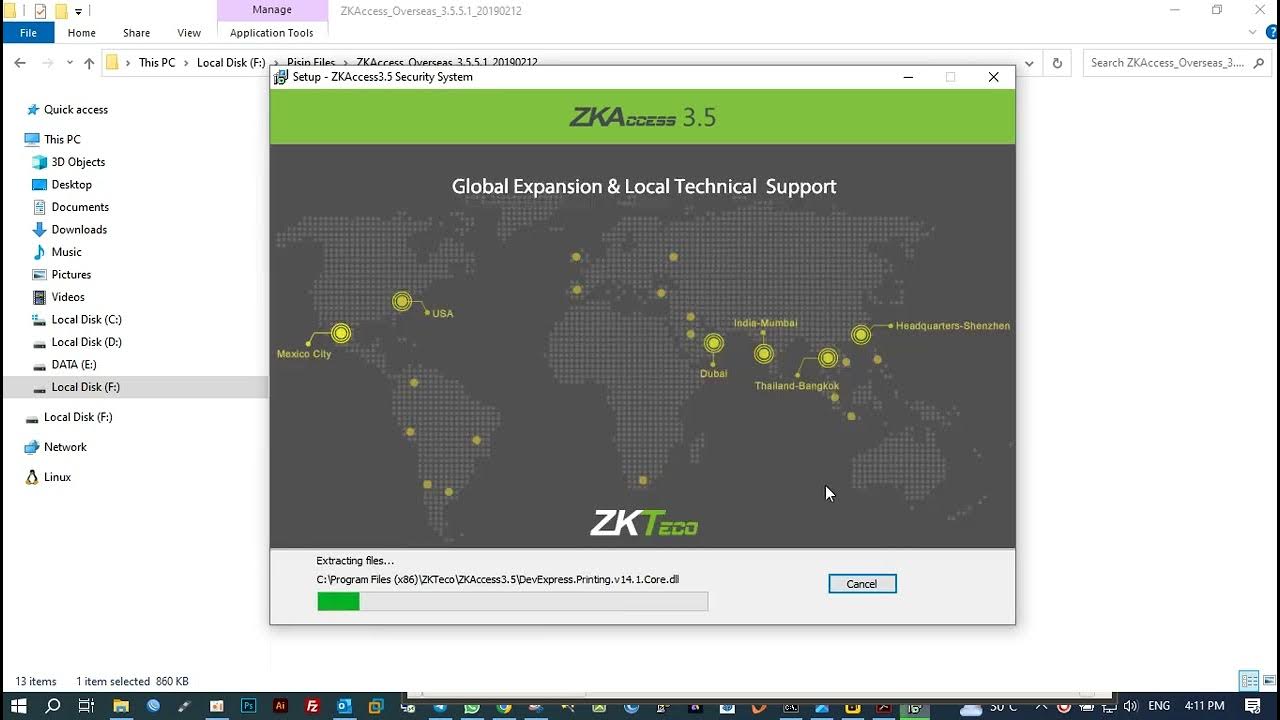 How to install Zkteco access 3.5 on window 10 YouTube