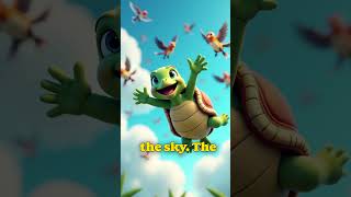🎈🐢 The Tiny Turtle’s Balloon Adventure 🌸☁️✨ #story #fun #trending #funny #cartoon