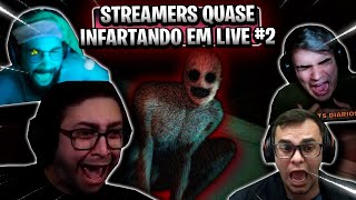 STREAMERS QUE QUASE INFARTARAM JOGANDO JOGOS DE TERROR  -  SUSTOS ENGRAÇADOS #02