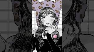 クロミちゃんイメージの女の子 #p丸様 #イラスト #shorts