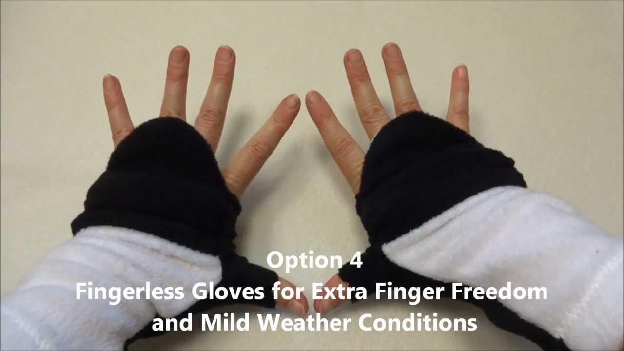 How To Wear Glittens Convertible Mittens / Fingerless Gloves YouTube