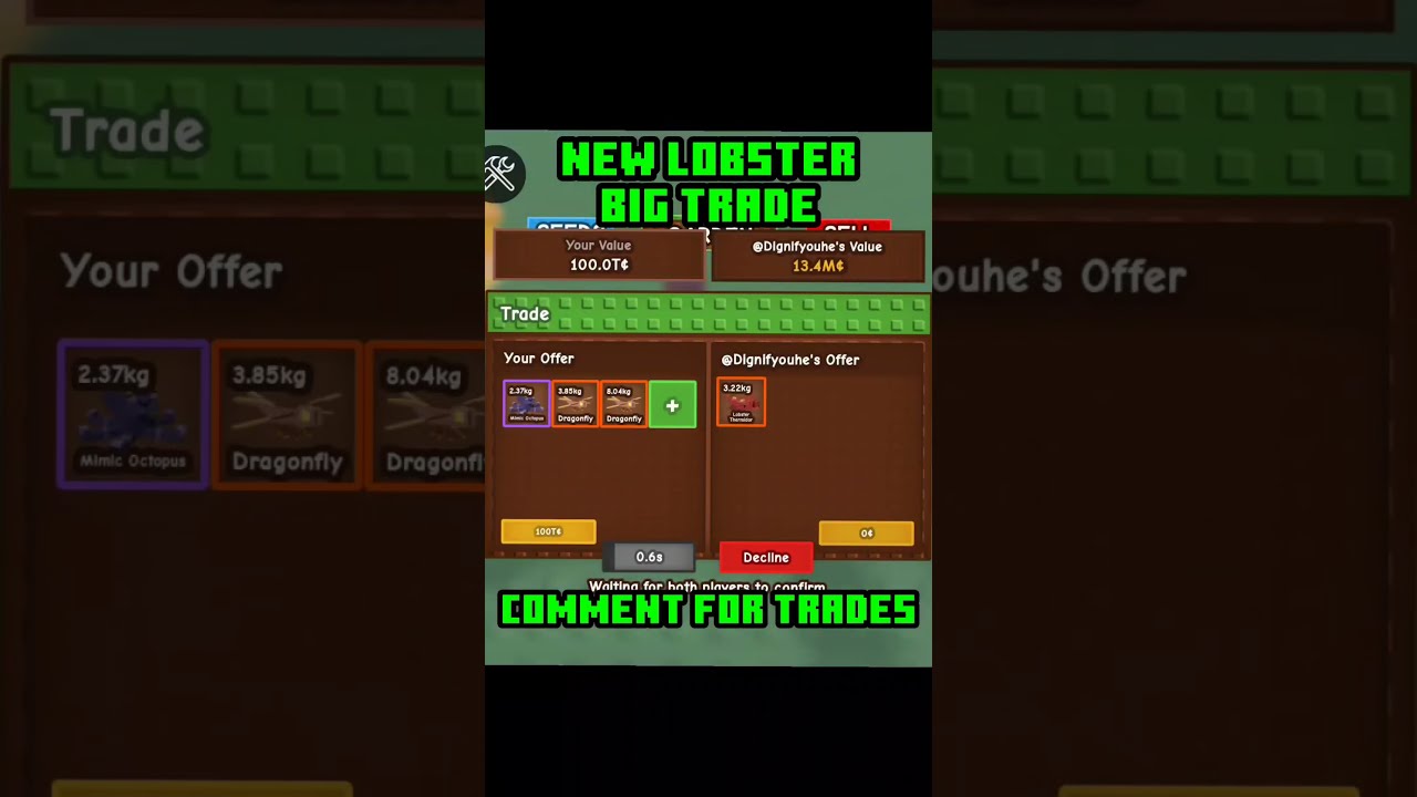 Got The New Lobster Grow A Garden Growagarden Roblox
