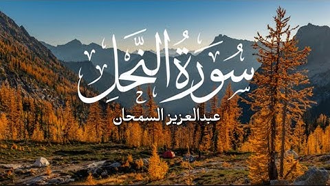 عبدالعزيز السمحان | ما تيسر من سورة النحل( تلاوة هادئة)
