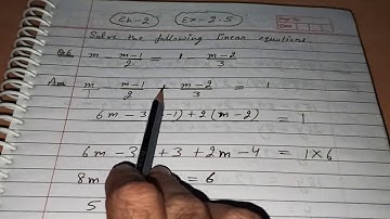 Q 6, Ex 2.5 -  linear equations in one variable - Chapter 2  - maths class 8th - NCERT