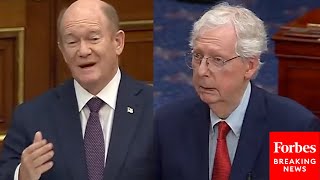 Mitch McConnell Blocks Bill To Pay Service-members, Then Chris Coons Responds