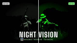 Night Vision Effect in DaVinci Resolve (No Plugins)