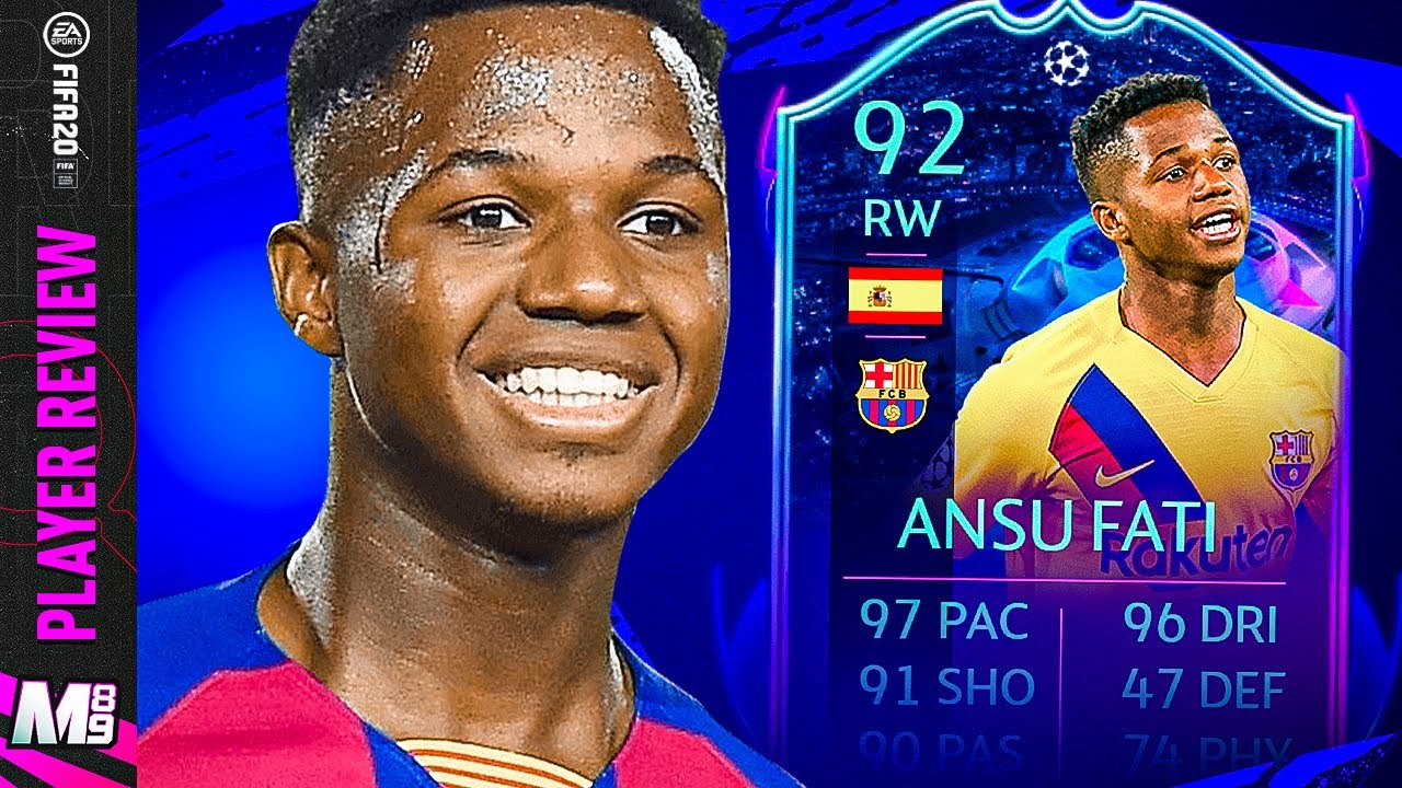 RTTF ANSU FATI PLAYER REVIEW | 92 RTTF ANSU FATI REVIEW | FIFA 20 Ultimate Team