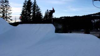 Snowboarding Cork 900 tailgrab - HUGE!